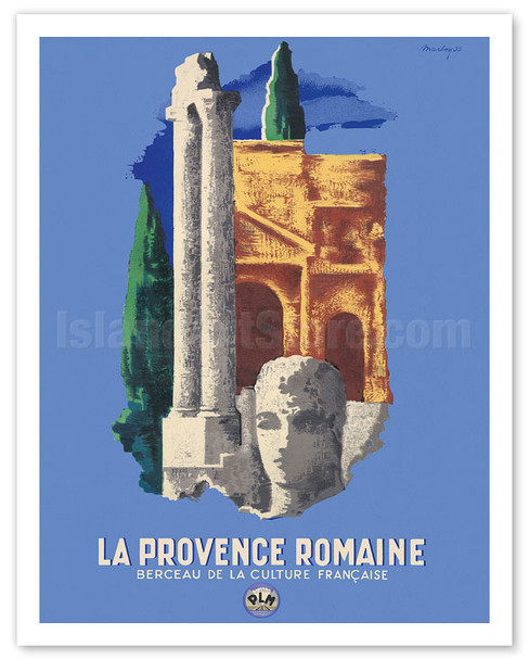 La Provence Romaine (The Roman Provence) - Berceau De La Culture Française (Cradle of French Culture) - Poster by Lajos Marton