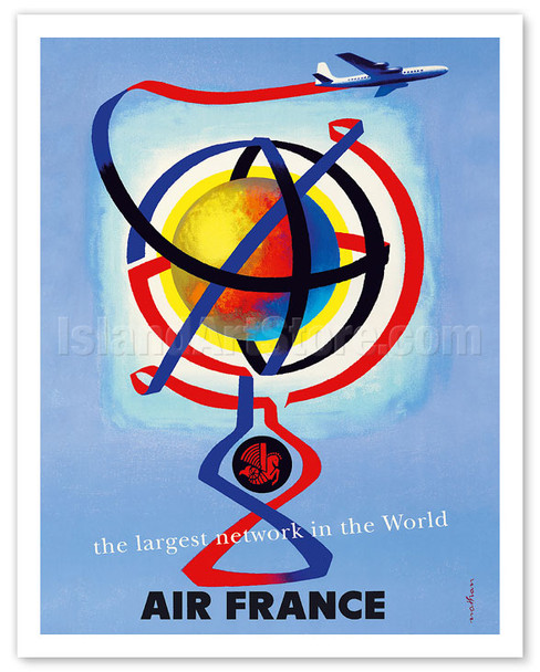 The Largest Network in the World - Globe Map - Poster by Jacques Nathan-Garamond
