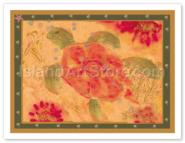 Honu The Hawaiian Sea Turtle - Poster by Joanne Bolton