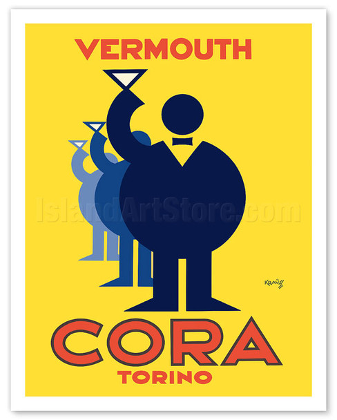 Cora Vermouth - Torino, Italy - c. 1930 - Poster by Karl Kraüss