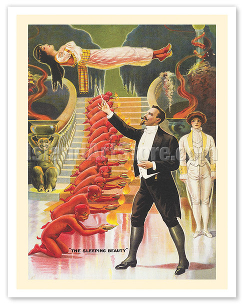 Alexander Fredrik the Great - The Sleeping Beauty - c. 1910 - Vintage Magic Poster