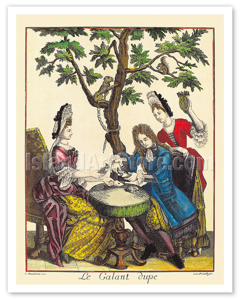 The Gallent Dupe (Le Galant Dupe) - c. 1715 - Vintage Magic Poster