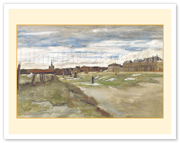 Bleachery at Scheveningen, Netherlands - c. 1882