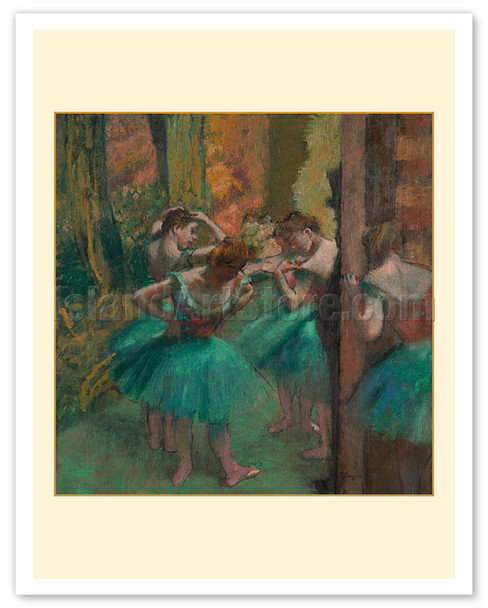 Dancers, Pink and Green - c. 1890 - Poster by Edgar Degas