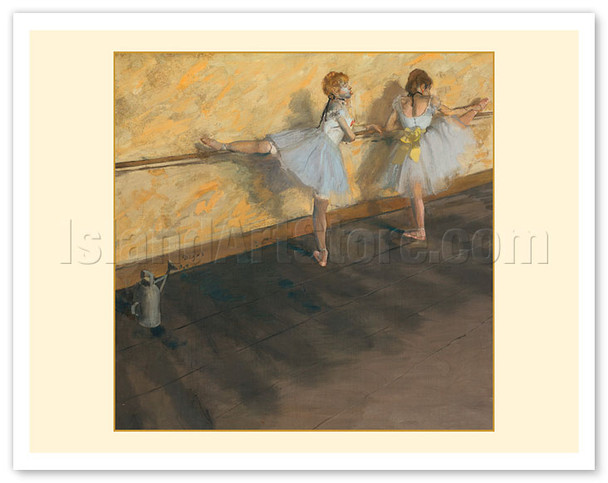 Dancers Practicing at the Barre - c. 1877