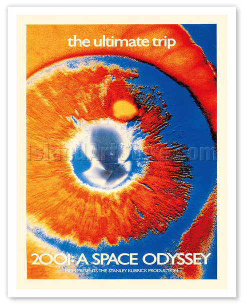 2001 A Space Odyssey - Directed by Stanley Kubrick - c. 1968 - Poster by Mike Kaplan