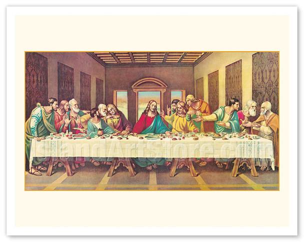 The Last Supper - Jesus and the Twelve Apostles - c. 1495 - Poster by Leonardo DaVinci