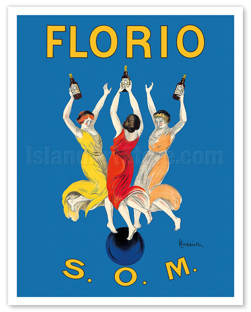 Florio Apétif Wines - S.O.M. (Superior Old Marsala) - c. 1911 - Poster by Leonetto Cappiello