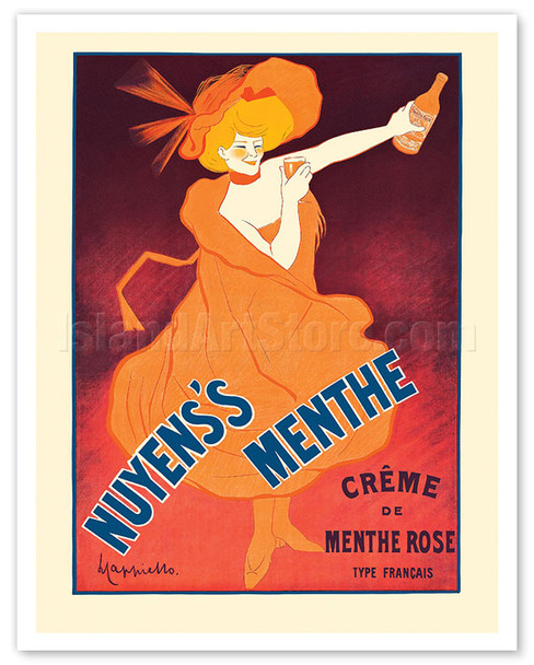 Nuyens’s Crème de Menthe Rose - c. 1929 - Poster by Leonetto Cappiello
