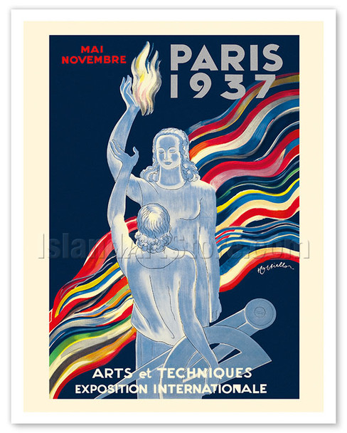 International Arts and Techniques Exhibition - Paris 1937 - Poster by Leonetto Cappiello
