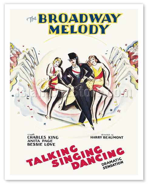 The Broadway Melody - c. 1929 - Vintage Film Movie Poster