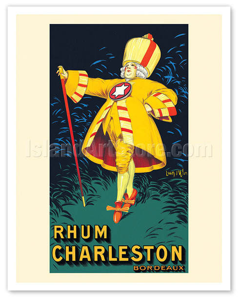 Charleston Rum (Rhum) - Bordeaux France - c. 1925 - Poster by Jean d’Ylen