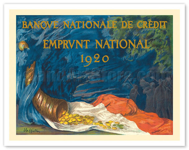 Emprunt National Bond Drive of 1920 - Banque Nationale de Crédit - Poster by Leonetto Cappiello