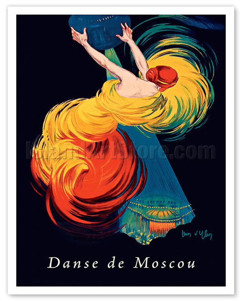 Moscow Dance Company (Danse de Moscou) - c. 1920 - Poster by Jean d’Ylen
