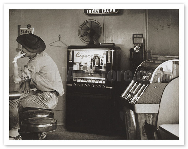 Cafe Near Pinhole, California - c. 1956 - Poster by Dorothea Lange