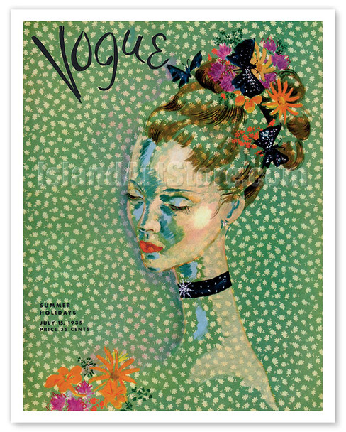 Fashion Magazine - Summer Holidays - July 15 1935 - Poster by Cecil Beaton