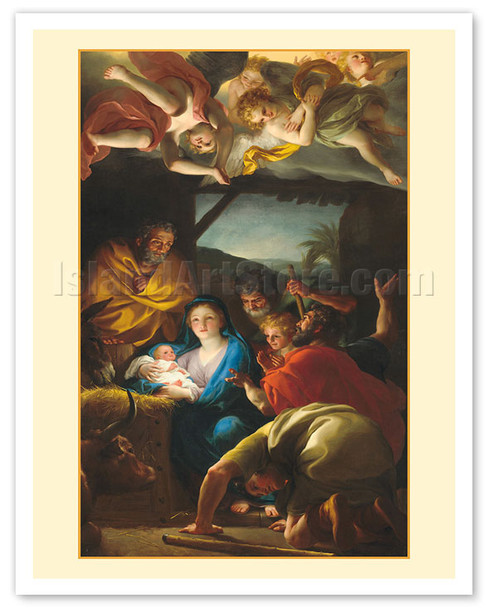 The Adoration of the Shepherds - Jesus Mary and Joseph - c. 1764 - Poster by Giorgione