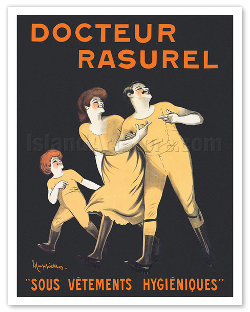 Doctor Rasurel Thermal Underwear - c. 1906 - Poster by Leonetto Cappiello