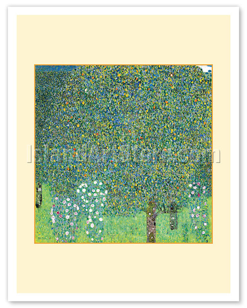 Rosebushes Under the Trees - c. 1905 - Poster by Gustav Klimt