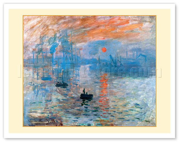 Impression Sunrise - Paris France - c. 1872 - Poster by Claude Monet