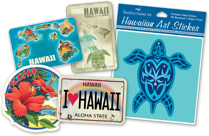 Hawaiian Art Stickers