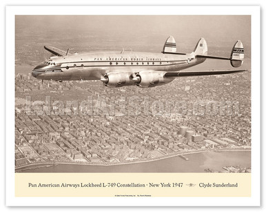 Clipper America (Lockheed L-749 Constellation) - Over New