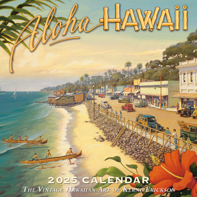 Aloha Hawaii by Kerne Erickson - 2025 Deluxe Wall Calendar
