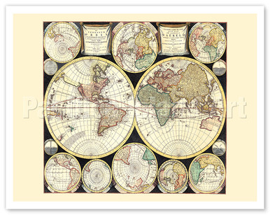 The Terrestrial Planisphere (Planisphaerium Terrestre Sive Terrarum ...