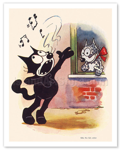 Felix The Cat - c. 1920's by Otto Messmer - Fine Art Prints