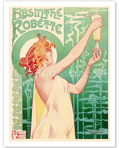 Absinthe Robette - Art Nouveau Nude Belgian - Fine Art Prints & Posters