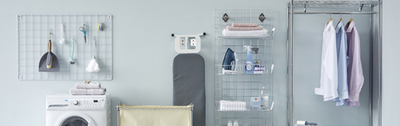 Grid Mesh Wall Shelving