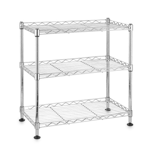 Kleinn Mini Chrome Wire Shelving Unit - 3 Shelves for the Living Room