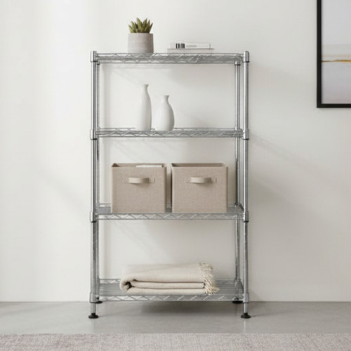 Kleinn Chrome Wire Shelving Unit - 4 Shelves for the Living Room