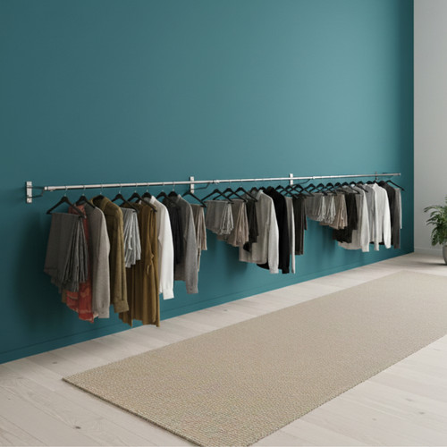 Walli Mounted Clothes Rail, extra support - 3 m