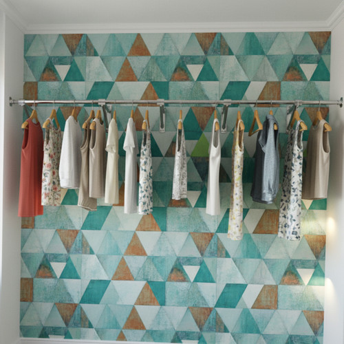 Kubbi Alcove Hanging Clothes Rail, extra support - 6 m