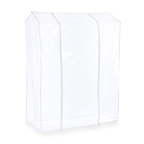 Clear Cover for Heavy-Duty Clothes Rails for the Bedroom