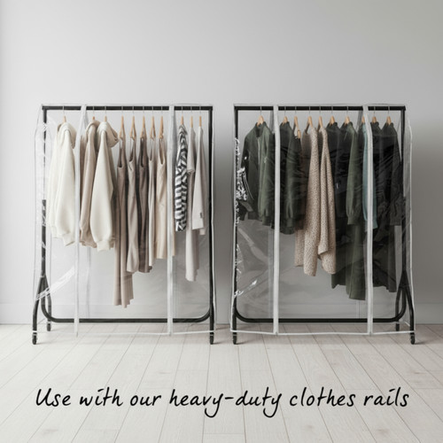 A.T. Shop Industriële kleding Rail Vintage stijl open kledingkast kast
