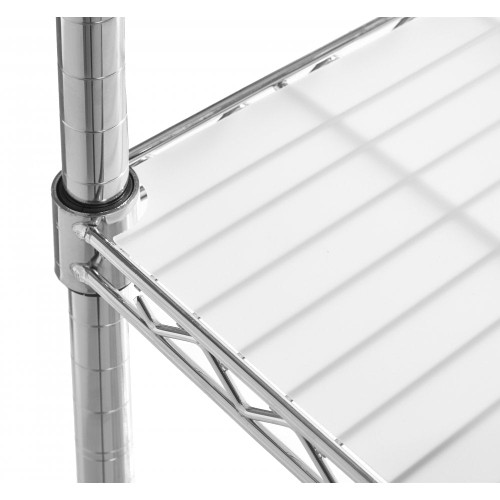 Translucent Shelf Liners for Chrome Wire Shelving for the Kitchen