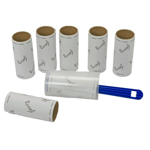 Lint Roller with 6 Refills - 1.6 m of Adhesive Paper per Roll