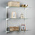 White & Glass Adjustable Shelving - 2 x 1000 mm Uprights, 3 x Shelves, 6 x U-Brackets for the Garage