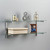 Chrome & Glass Adjustable Shelving - 2 Glass Shelves, 4 Square Brackets (250mm) for the Garage