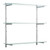 Chrome & Glass Adjustable Shelving - 2 x 1000 mm Uprights, 3 x Shelves, 6 x 250 mm Square Brackets for the Bedroom