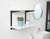 Black & White Adjustable Shelving - 3 Wooden Shelves for the Bathroom