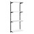 Black & White Adjustable Shelving - 4 Wooden Shelves for the Utility Room