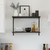 Black Adjustable Shelving - 2 Wooden Shelves for the Kitchen