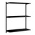 Black Adjustable Shelving - 3 Wooden Shelves for the Bedroom
