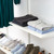 White Adjustable Shelving With Hanging Rail - 8 Wooden Shelves  for the Utility Room