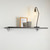 Hylla wall shelf with chrome clips 600 x 300mm for the Living Room
