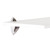 Hylla wall shelf with chrome clips 600 x 300mm for the Utility Room