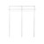 Flexx White Wooden Shelf & Clothes Rail - Width 1200mm